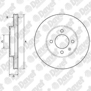 DELPHI BG2455 Fren Diski On Havali 4d-256mm Caddy Golf Jetta Lupo Passat Polo Scirocco Vento Cordoba Ibiza Inca Toledo 84->